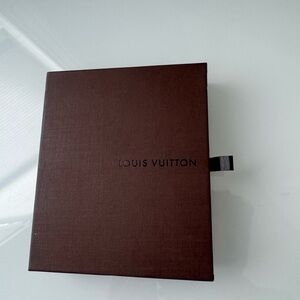 Louis Vuitton Brown & Tan Decorative Gift Box Storage Authentic Vintage